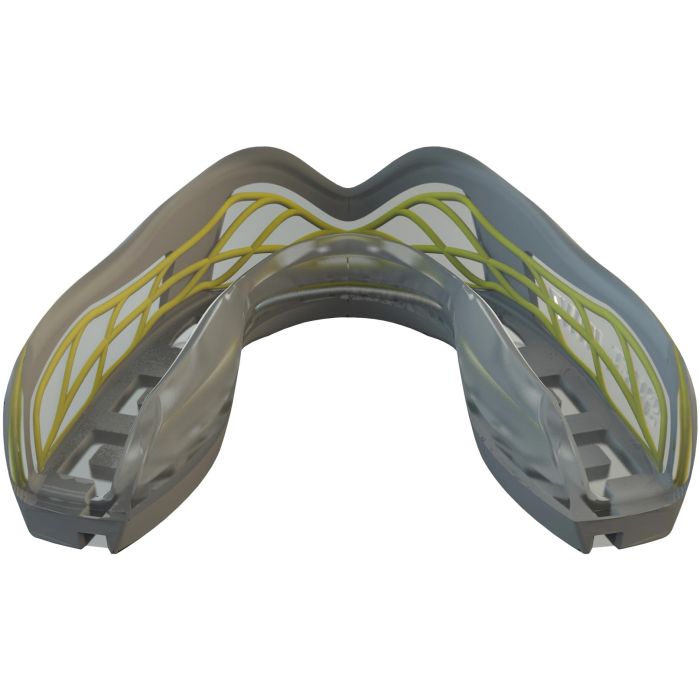 Paradenti Multicolore Junior/Senior Per Sport Da Contatto, Nero/Giallo, Modellabile In Acqua Calda, Protezione Dentale