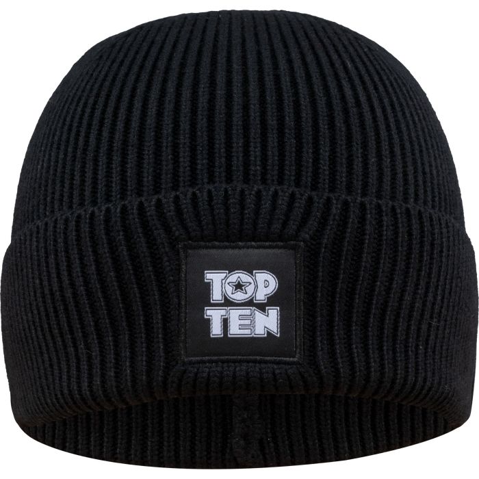 TOP TEN – Berretto a coste “Ribbed” – Nero, unisex - immagine 2