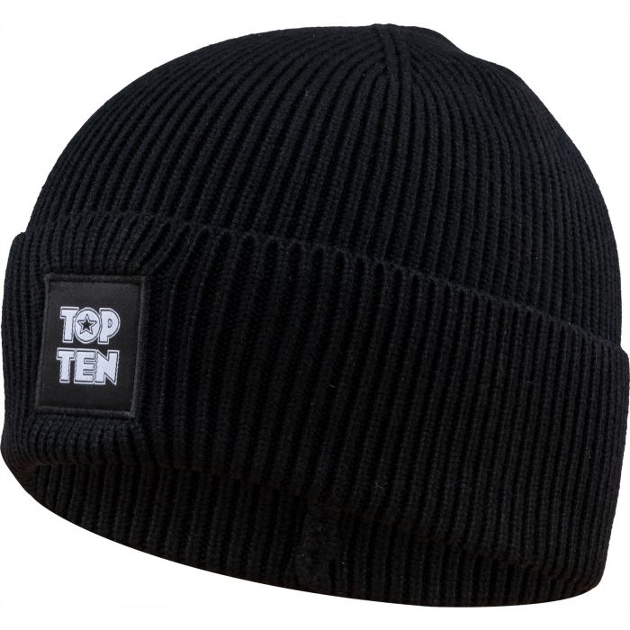 TOP TEN – Berretto a coste “Ribbed” – Nero, unisex - immagine 3
